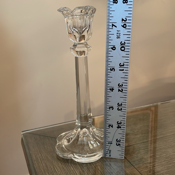 1983 Ebeling & Reuss Co, Full Lead Crystal Floral Candlesticks, Pair - Picture 10 of 16